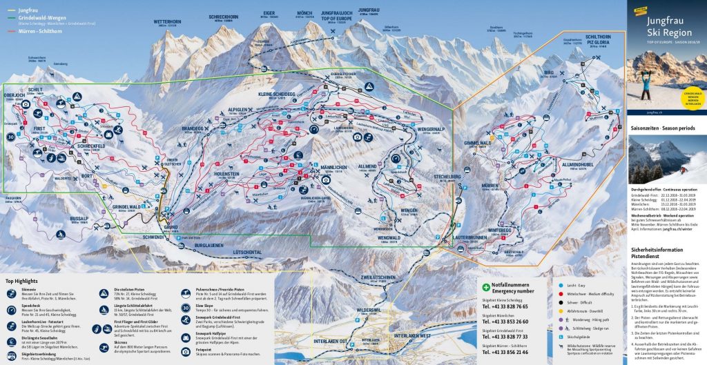 Jungfrau Piste Map 2019 Ski Europe Winter Ski Vacation Deals In   Jungfrau Piste Map 2019 Min 1024x529 